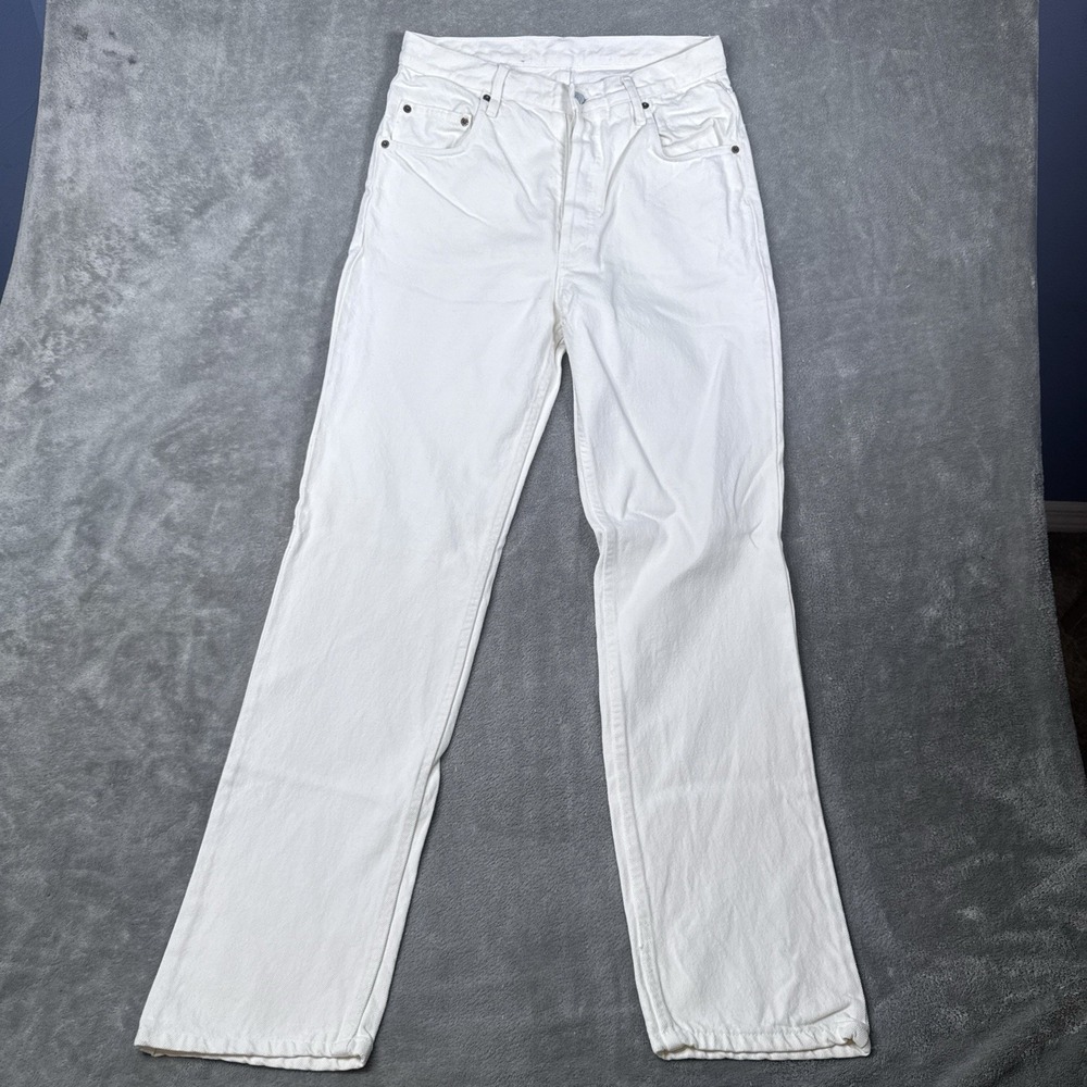 Vintage 90s Levis 501xx Denim Jeans Mens Size 32x32 White Button Fly Made In USA